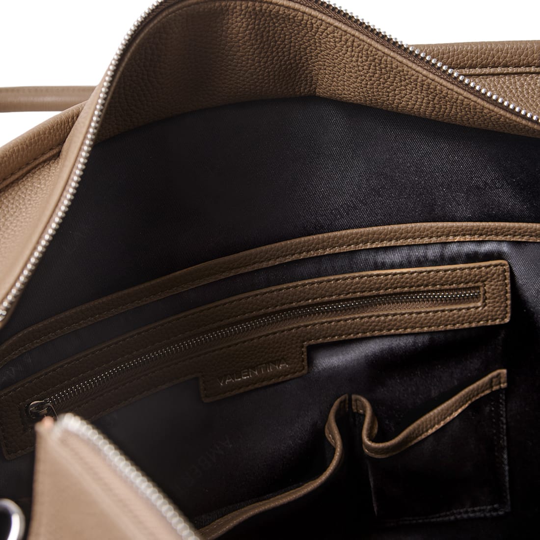The Valentina - 2 in 1 Taupe Vegan Leather Tote Bag