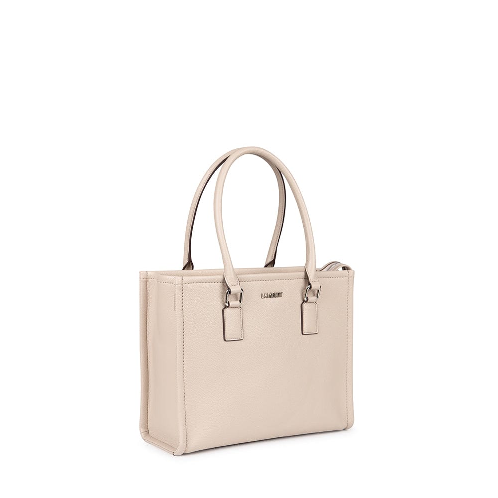 Le Vera - Sac à main 2-en-1 en cuir vegan amande