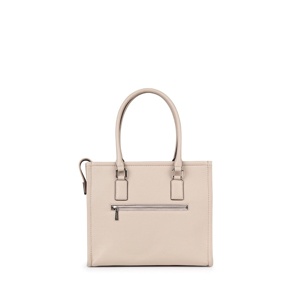 Le Vera - Sac à main 2-en-1 en cuir vegan amande