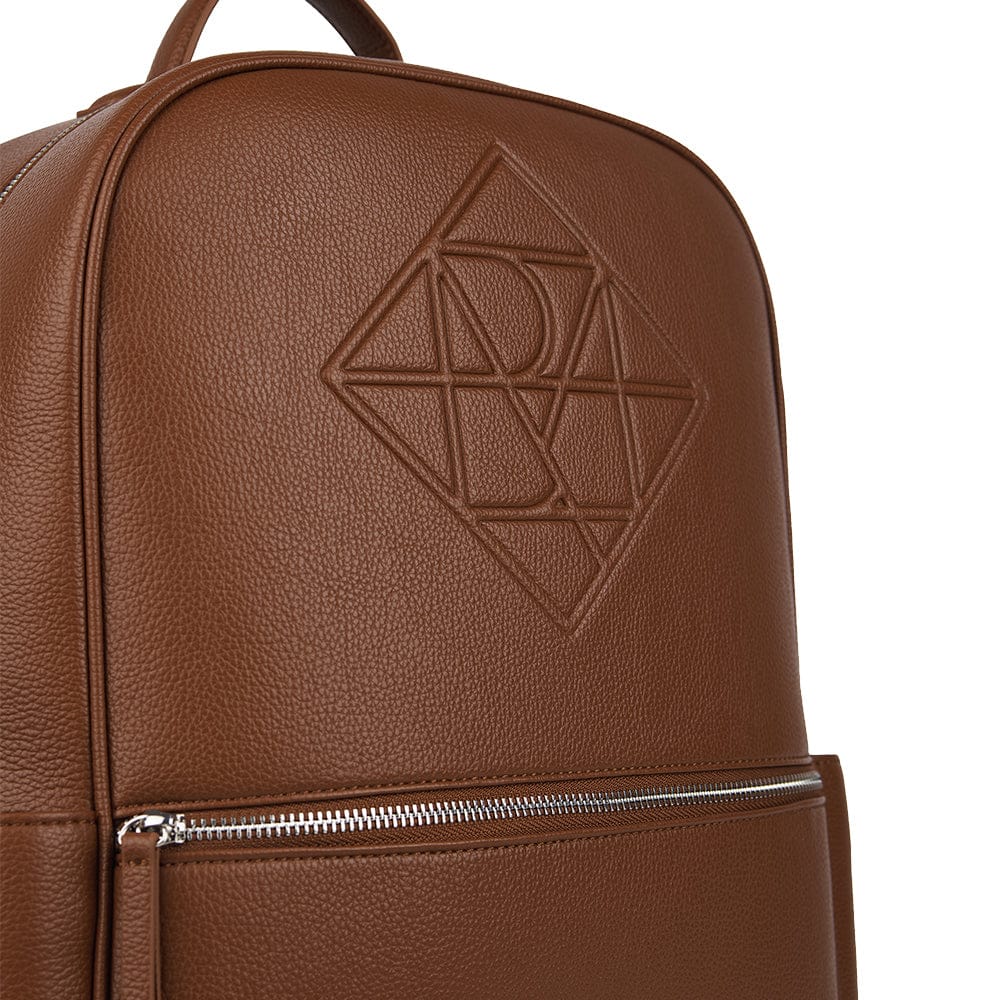 Le Vicky - Sac à couches en cuir vegan hazelnut