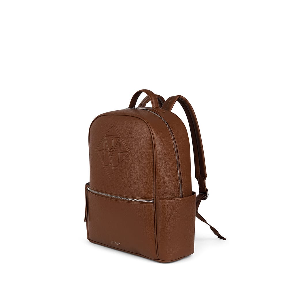 Le Vicky - Sac à couches en cuir vegan hazelnut