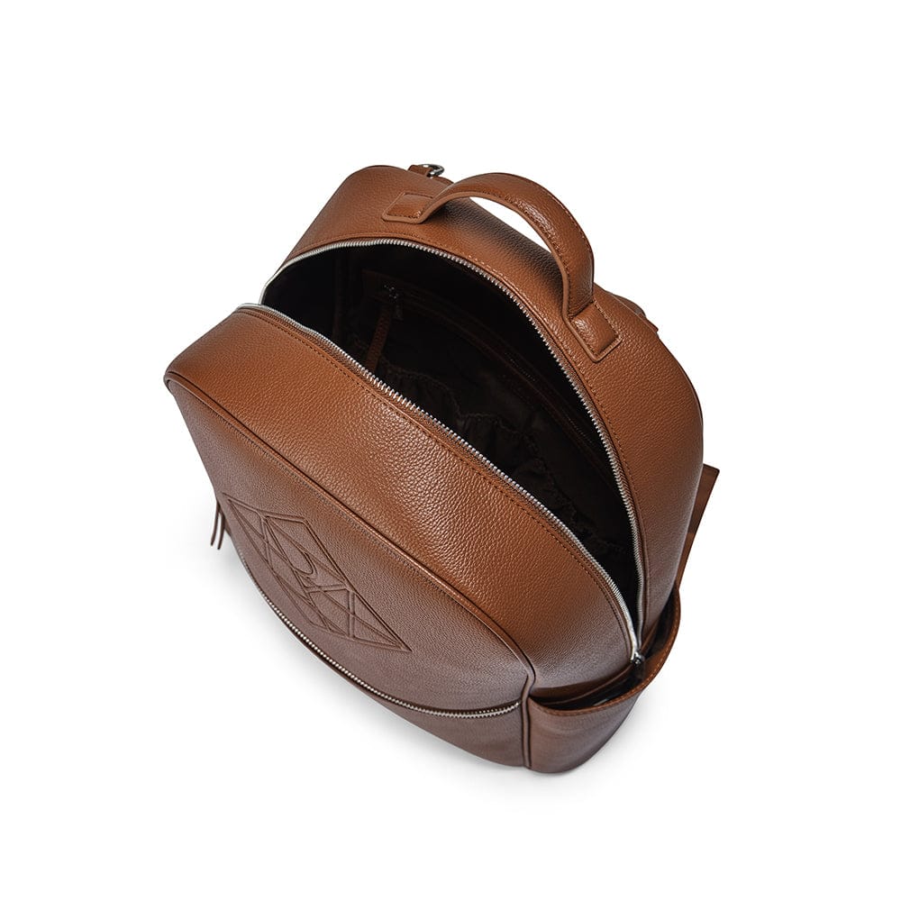 Le Vicky - Sac à couches en cuir vegan hazelnut