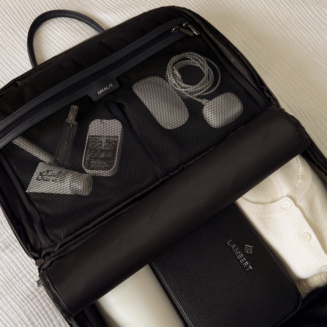 Le Amalfi – Petit Sac de voyage en nylon noir