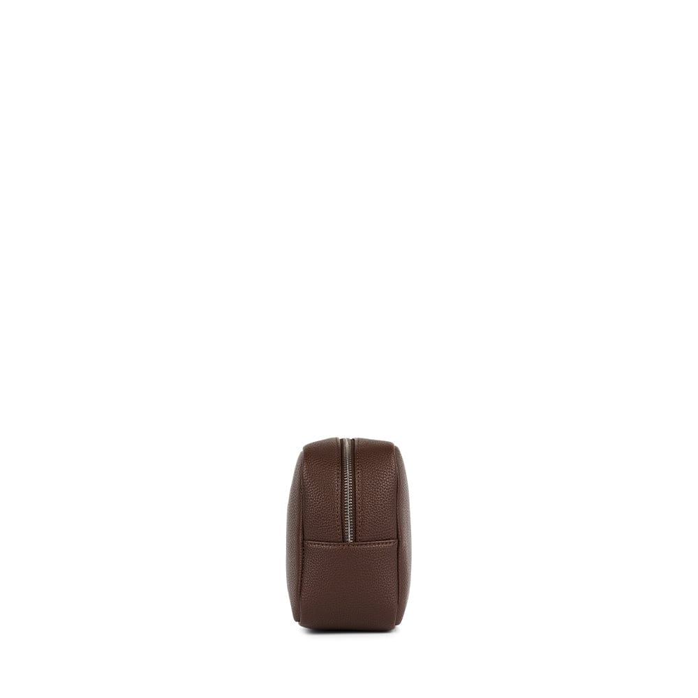 La Zoe - Trousse en cuir vegan chocolate recyclé