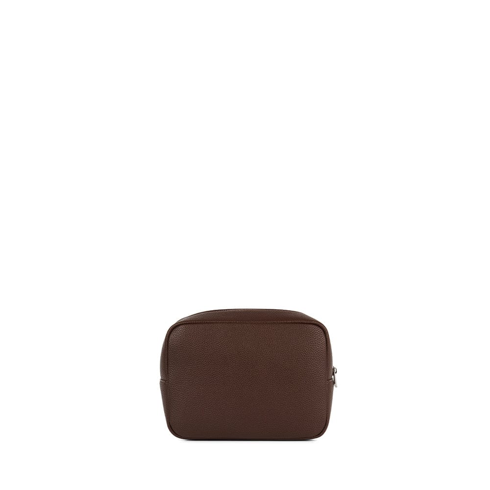 La Zoe - Trousse en cuir vegan chocolate recyclé