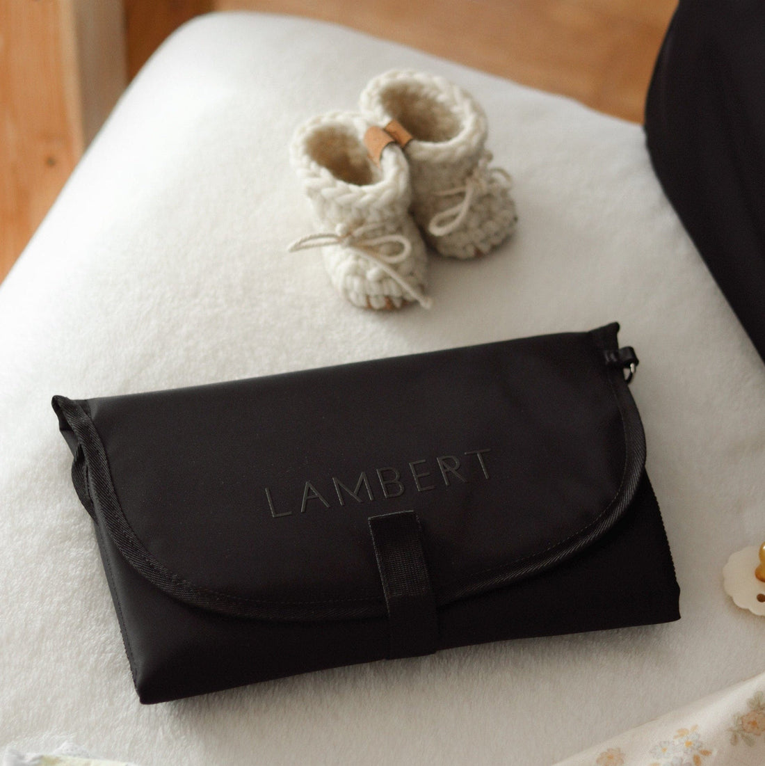 Le Milani – Sac fourre-tout maternité en nylon noir