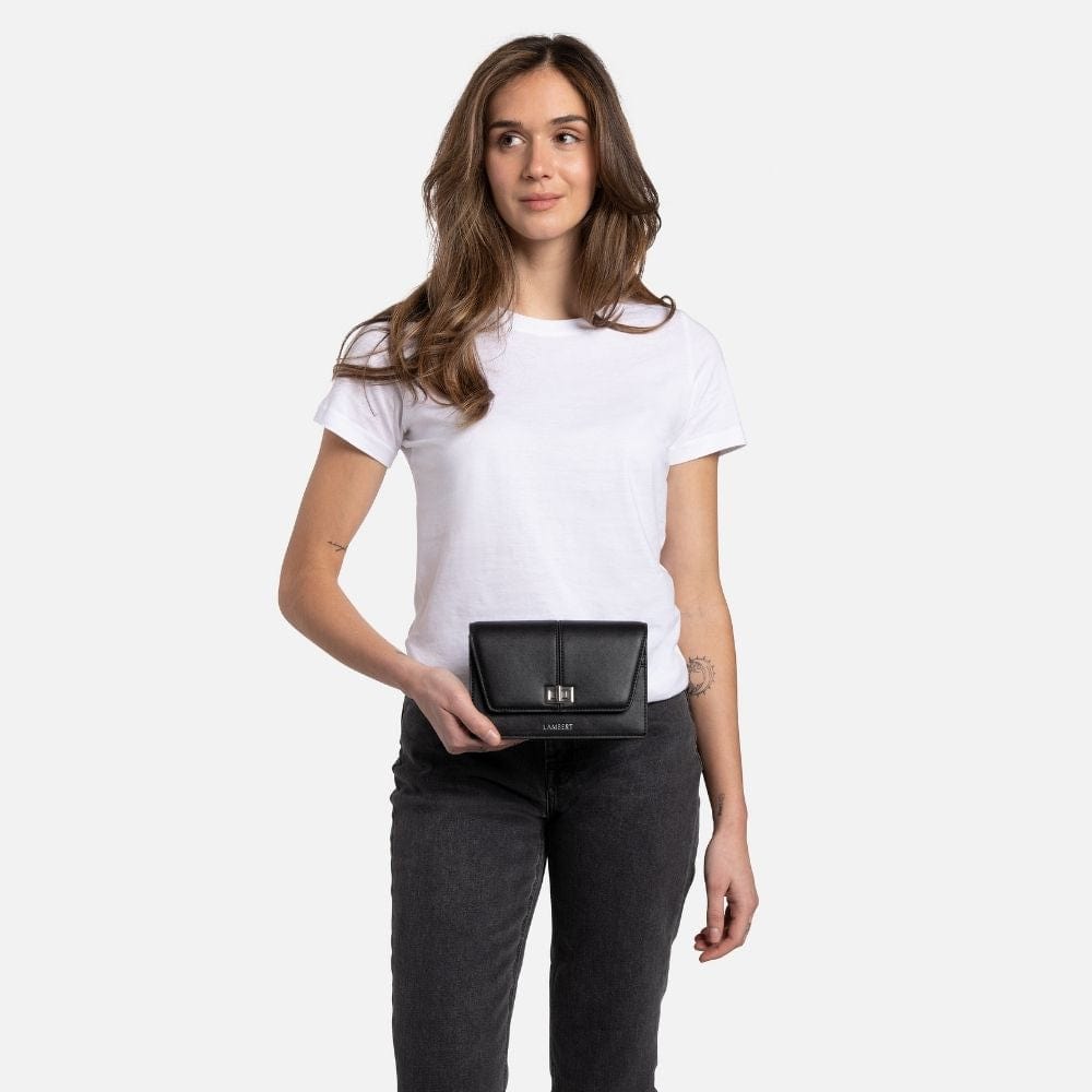 Le Molly - Sac à main 3-en-1 en cuir vegan noir